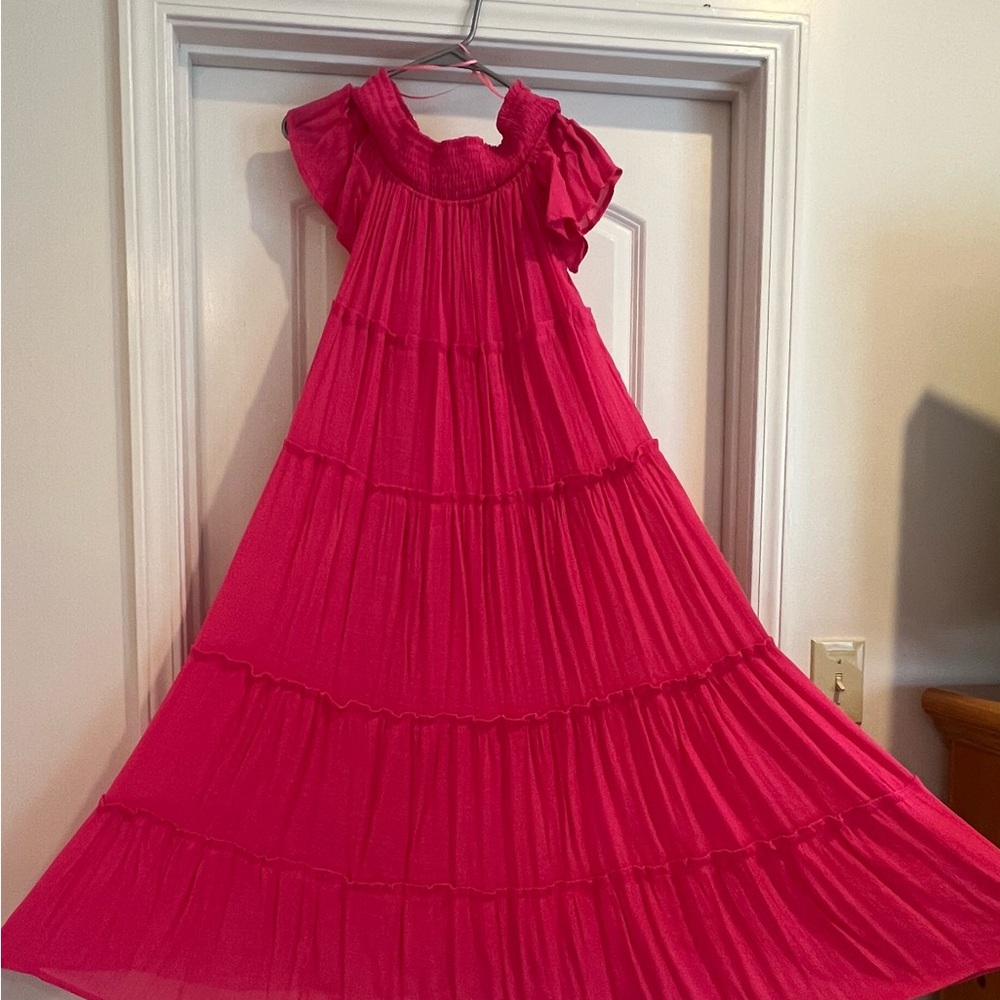 Vibrant Pink Maxi Dress